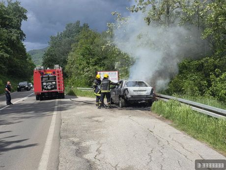 Čačak, Pakovraće, automobil požar