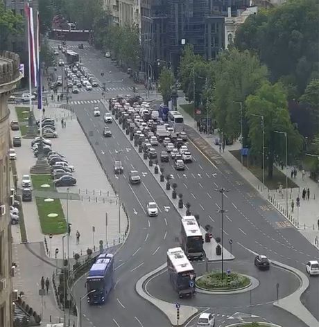 Beograd saobraćaj Trg Nikole Pašića