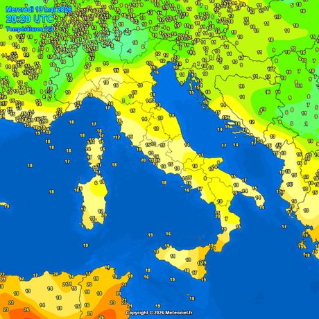 Trenutne temperature vazduha