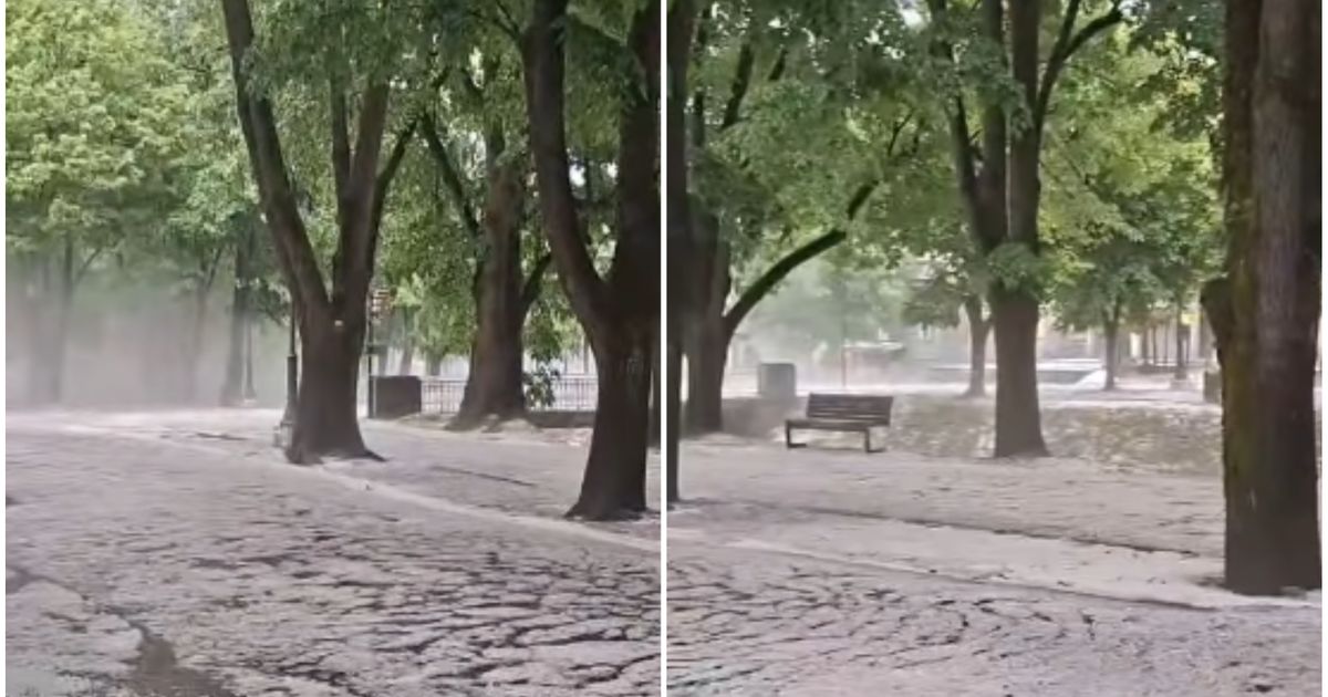 Bela reka juri gradom! Strašan snimak iz Vrnjačke Banje: Svi u neverici gledaju popularan park, skoro potonuo!