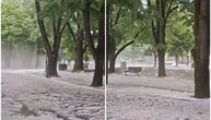 Bela reka juri gradom! Strašan snimak iz Vrnjačke Banje: Svi u neverici gledaju popularan park, skoro potonuo!