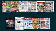 NASLOVNE STRANE SUTRAŠNJIH NOVINA: Prelistavanje štampe za četvrtak, 14. maj 2026. godine
