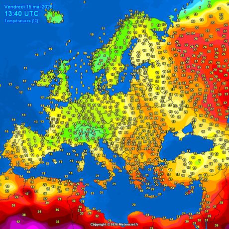 Trenutne temperature vazduha