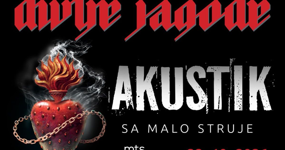Divlje jagode ponovo u Beogradu: Akustični koncert u mts Dvorani donosi ekskluzivne verzije hitova