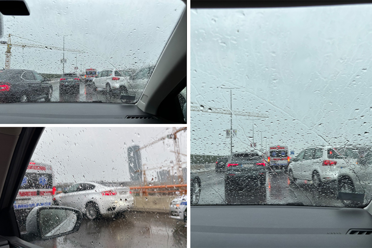 Dva udesa kod Gazele na manje od km razmaka: BMW švajcarskih tablica se sudario sa golfom, stvaraju se gužve