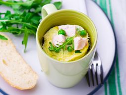 omlet, kajgana, jaja, omlet iz mikrotalasne