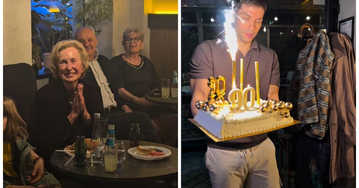 Hvala ti za svaku uspomenu koju si mi dala: Suze u beogradskom restoranu, unuk iznenadio baku za 90. rođendan