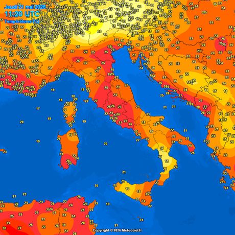 Trenutne temperature vazduha