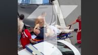 EKSKLUZIVAN SNIMAK RANJENOG VLASNIKA RESTORANA NA NOVOM BEOGRADU: Iznose ga na nosilima, svestan i zavijen!