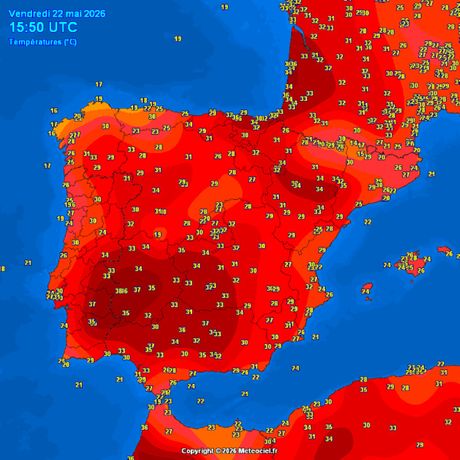 Tempeature vazduha 22. maja Tempeature vazduha 22. maja