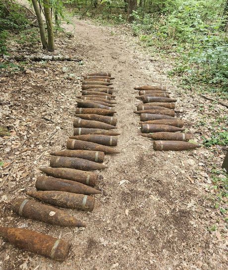 Berlin neeksplodirane sovjetske rakete granate Drugi svetski rat