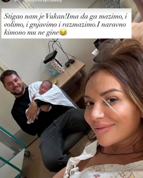 Joca Stefanović sa porodicom