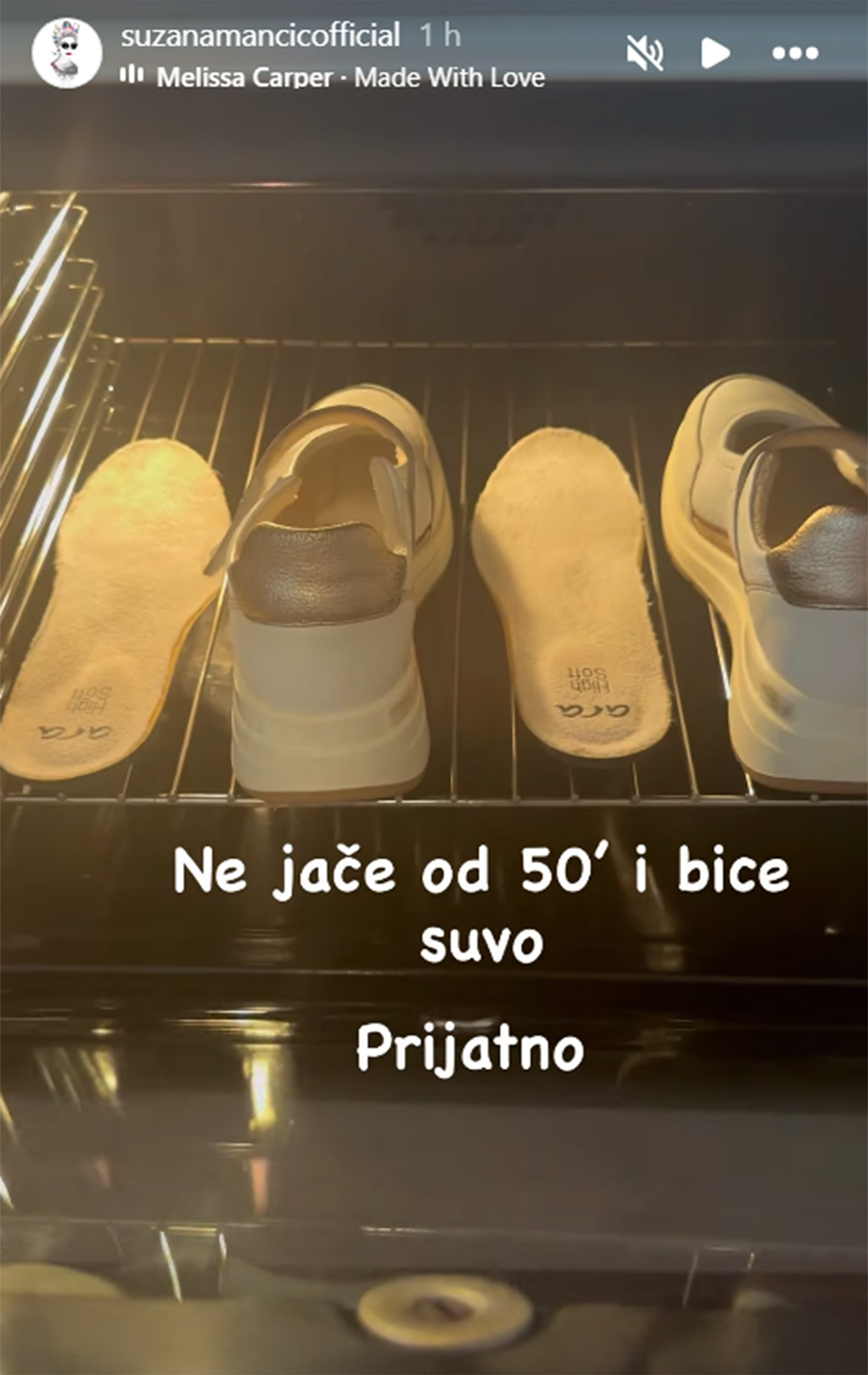 Srpska voditeljka stavila patike da se suše u rernu, ljudi u šoku: "Ne jače od 50 stepeni"