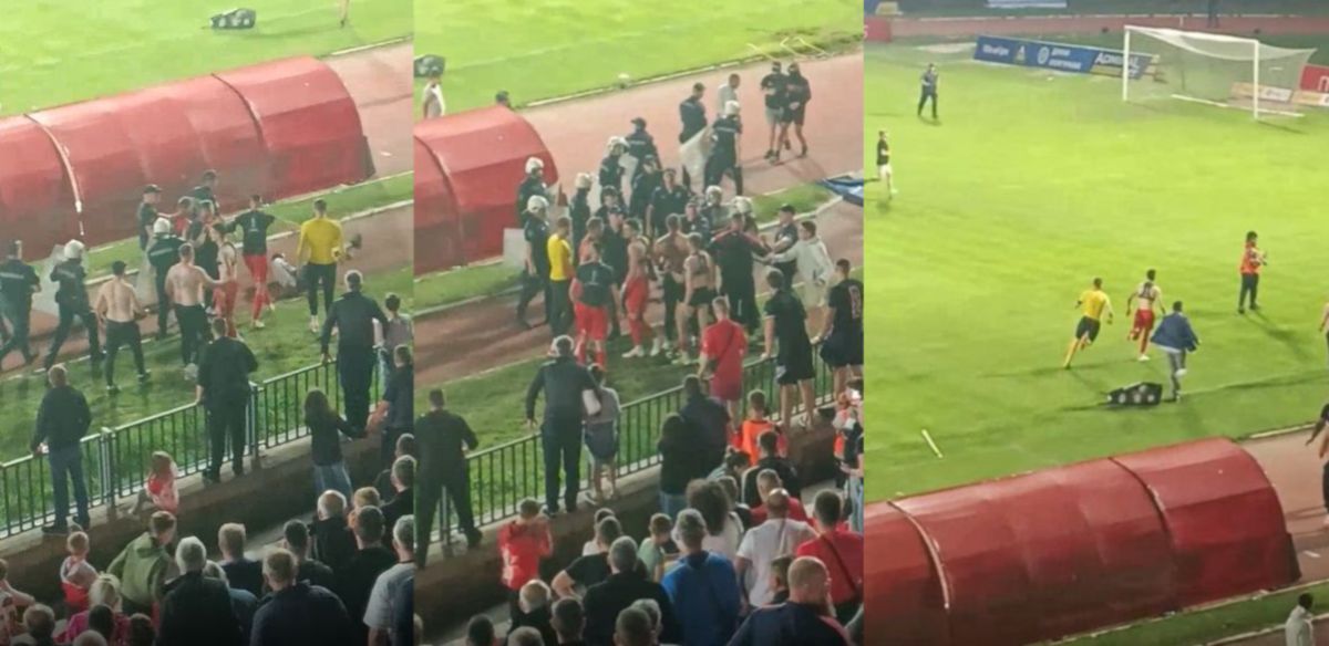 Nezapamćene scene! Fudbaleri Radničkog se tukli sa svojim navijačima, jurili Đavole po terenu da ih biju!