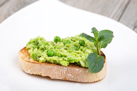 pesto, grašak