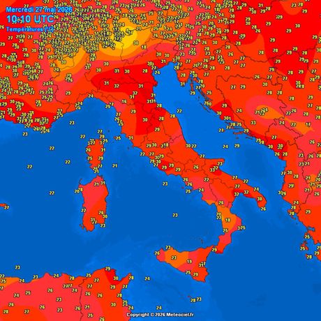 Trenutne temperature vazduha