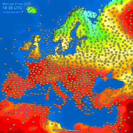 Trenutne temperature vazduha