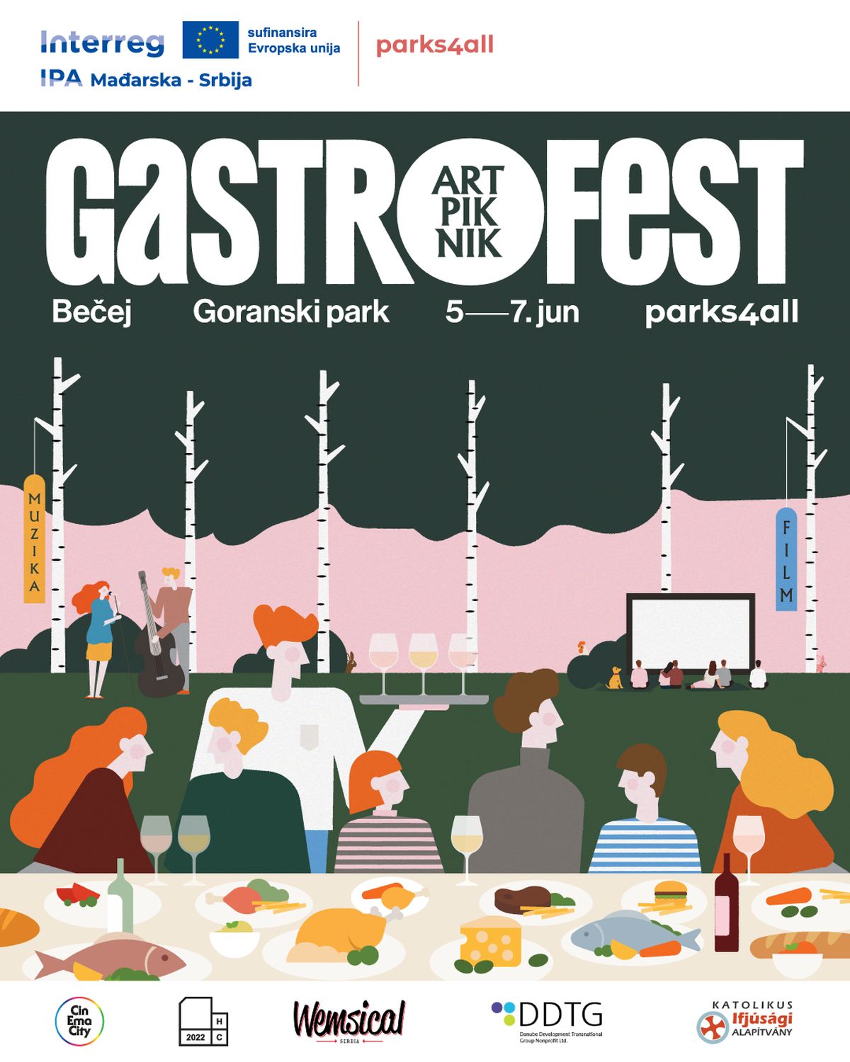 Umetnost i gastronomija u prelepom parku u Bečeju! GASTRO FEST ART PIKNIK