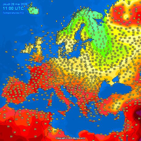 Trenutne temperature vazduha