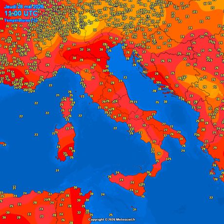 Trenutne temperature vazduha