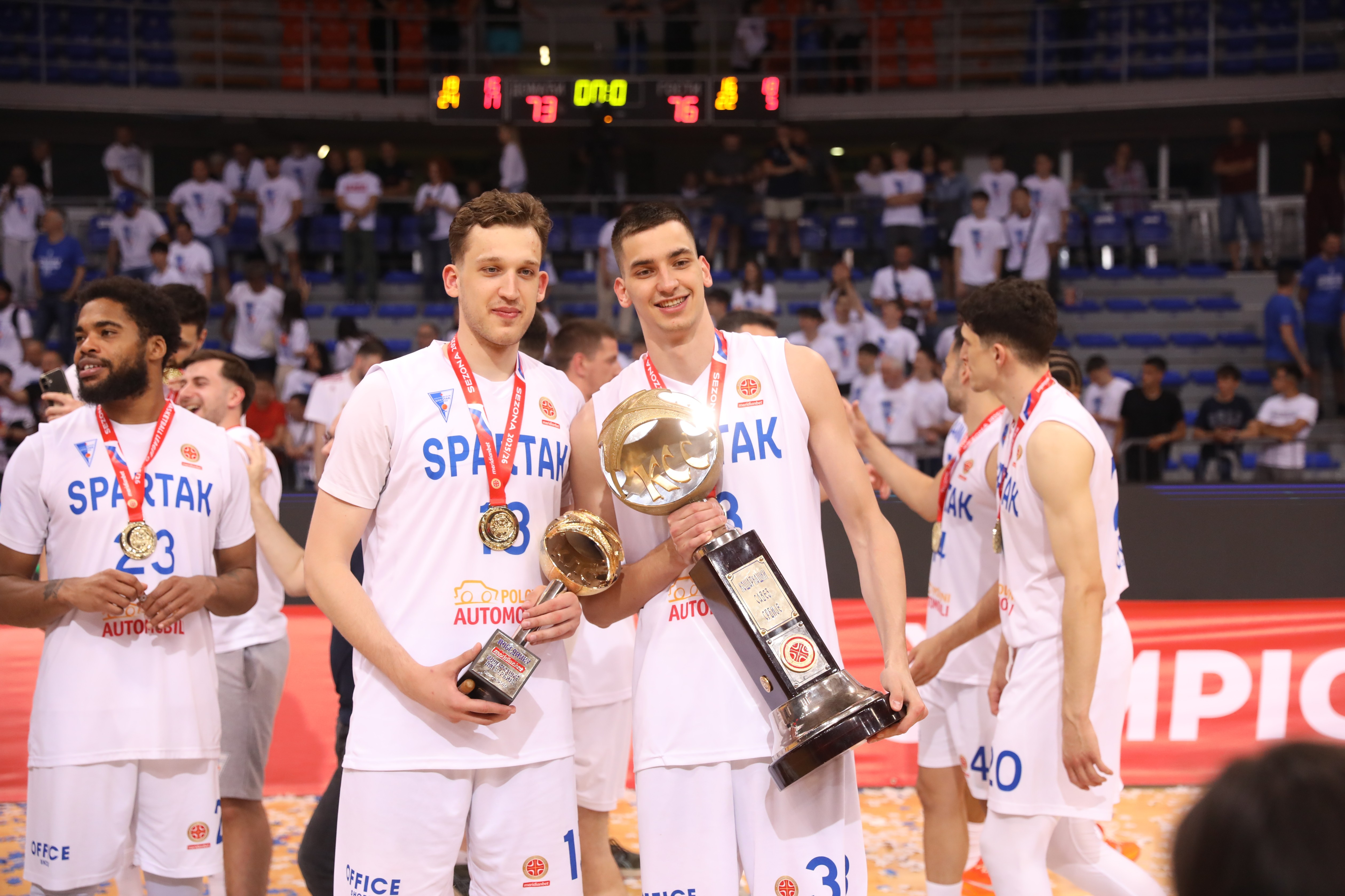 "Subotička zvona zvone da pozdrave šampione": Sprema se veliki doček za košarkaše Spartaka posle titule u KLS