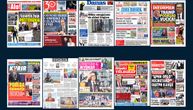 NASLOVNE STRANE SUTRAŠNJIH NOVINA: Prelistavanje štampe za utorak, 2. jun 2026. godine