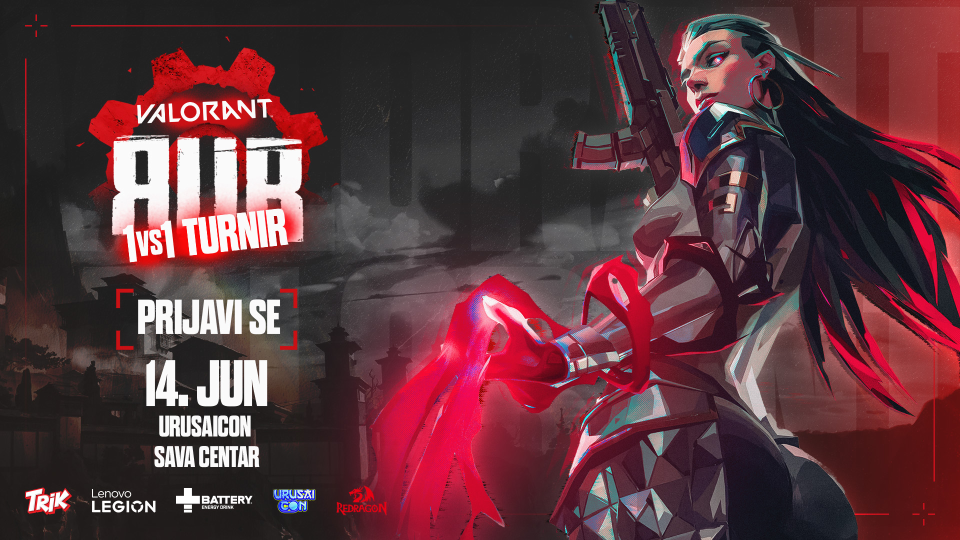 Prijavi se za VALORANT 1v1 turnir na Urusai Conu – 14.06!