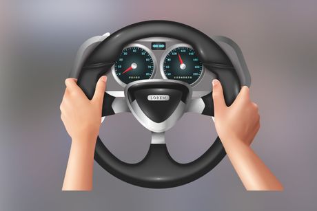 9 i 3 pozicije držanja volana, volan, držanje