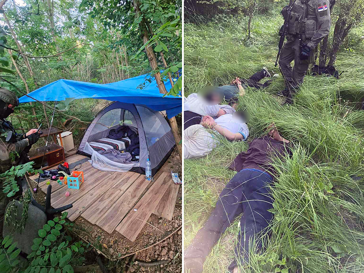 Policija upala u improvizovani kamp kod Beograda: Zatečeni migranti, akcija trajala satima