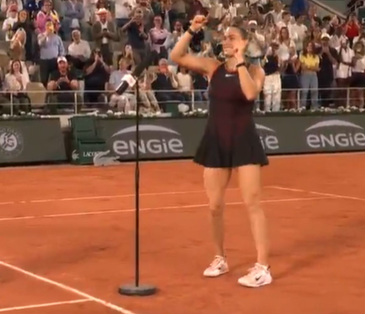 Publika u transu, Sabalenka zaplesala čuveni "munvok" na terenu