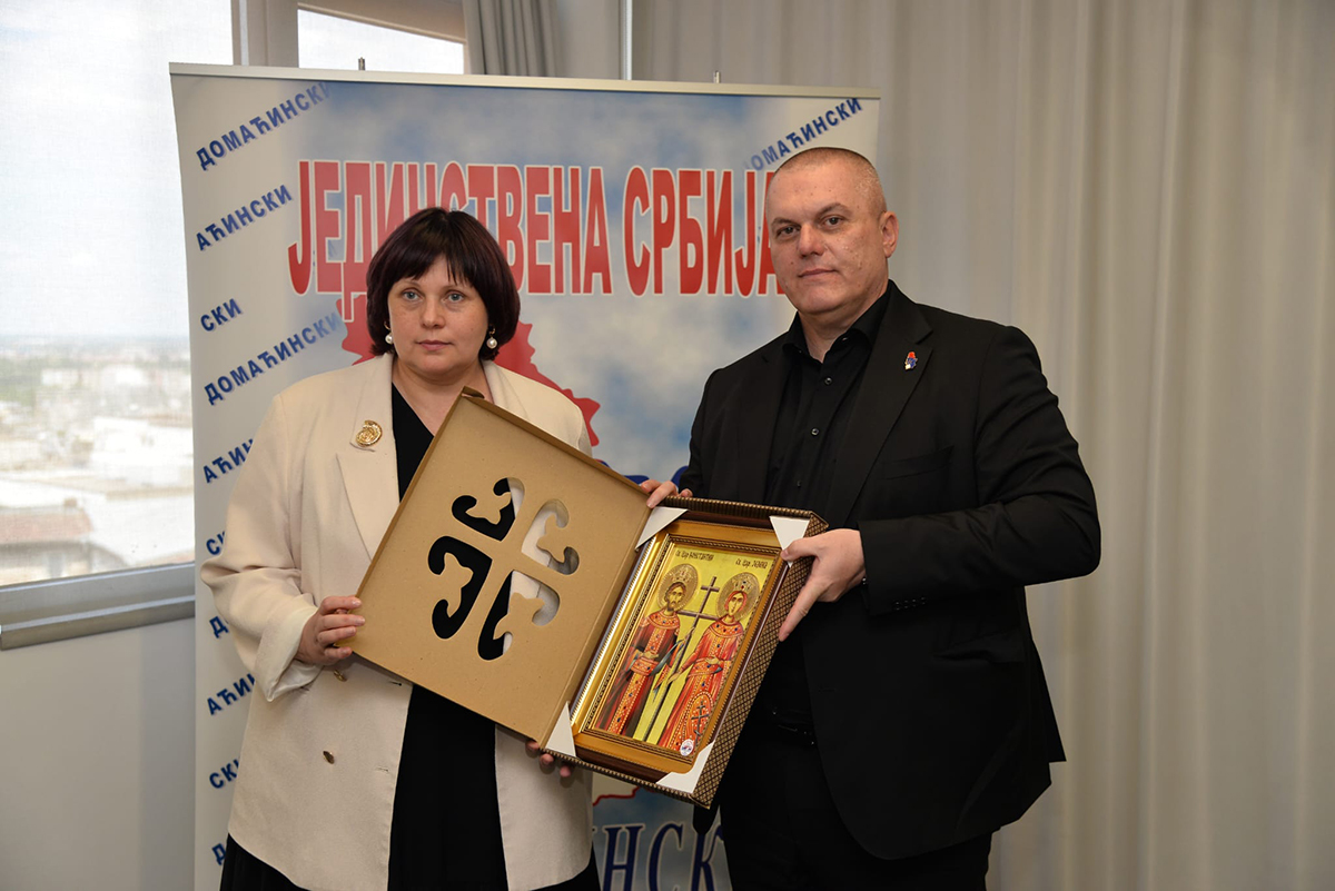 U Predsedništvu Jedinstvene Srbije u Beogradu održan sastanak sa zvanicnom delegacijom iz Rusije
