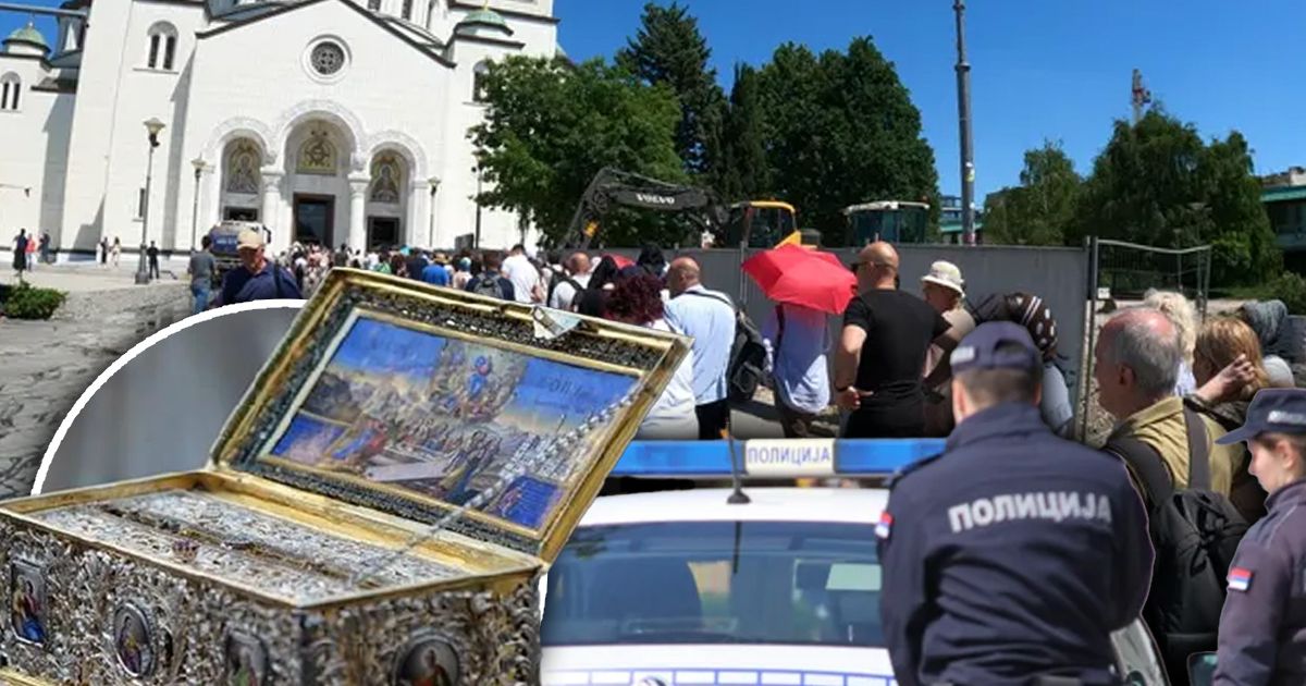 Cover image for Хаос в очереди на целование Пояса Пресвятой Богородицы: полиция срочно вмешалась перед Храмом Святого Саввы