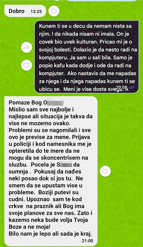 Sveštenik, Preljuba, Prepiske