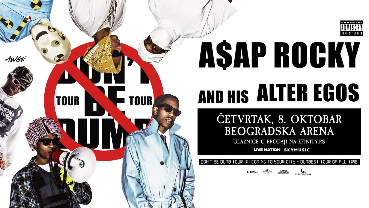 Počela prodaja ulaznica za koncert A$AP Rocky-ja: Svetska modna i muzička ikona nastupa 8. oktobra u areni