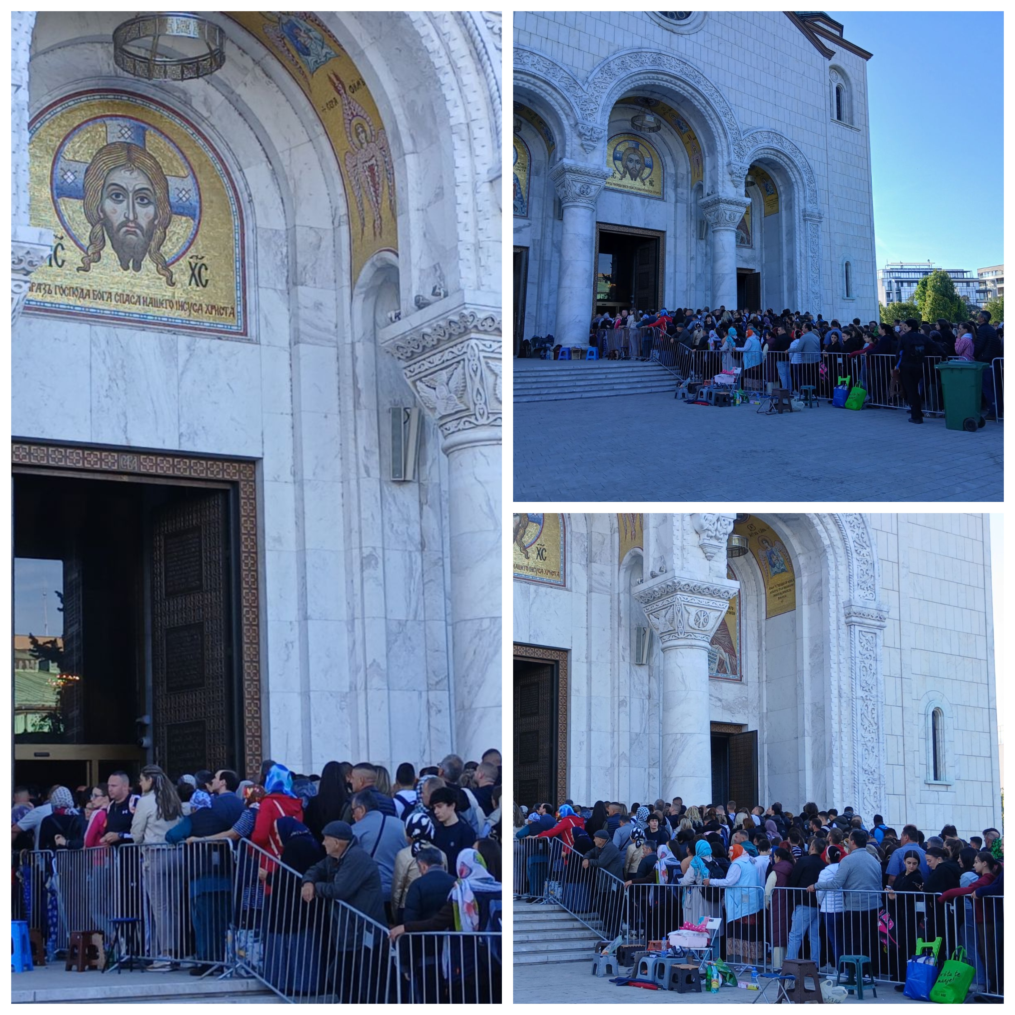 Thousands queuing since midnight for last chance to venerate Belt of the Holy Mother of God in Belgrade