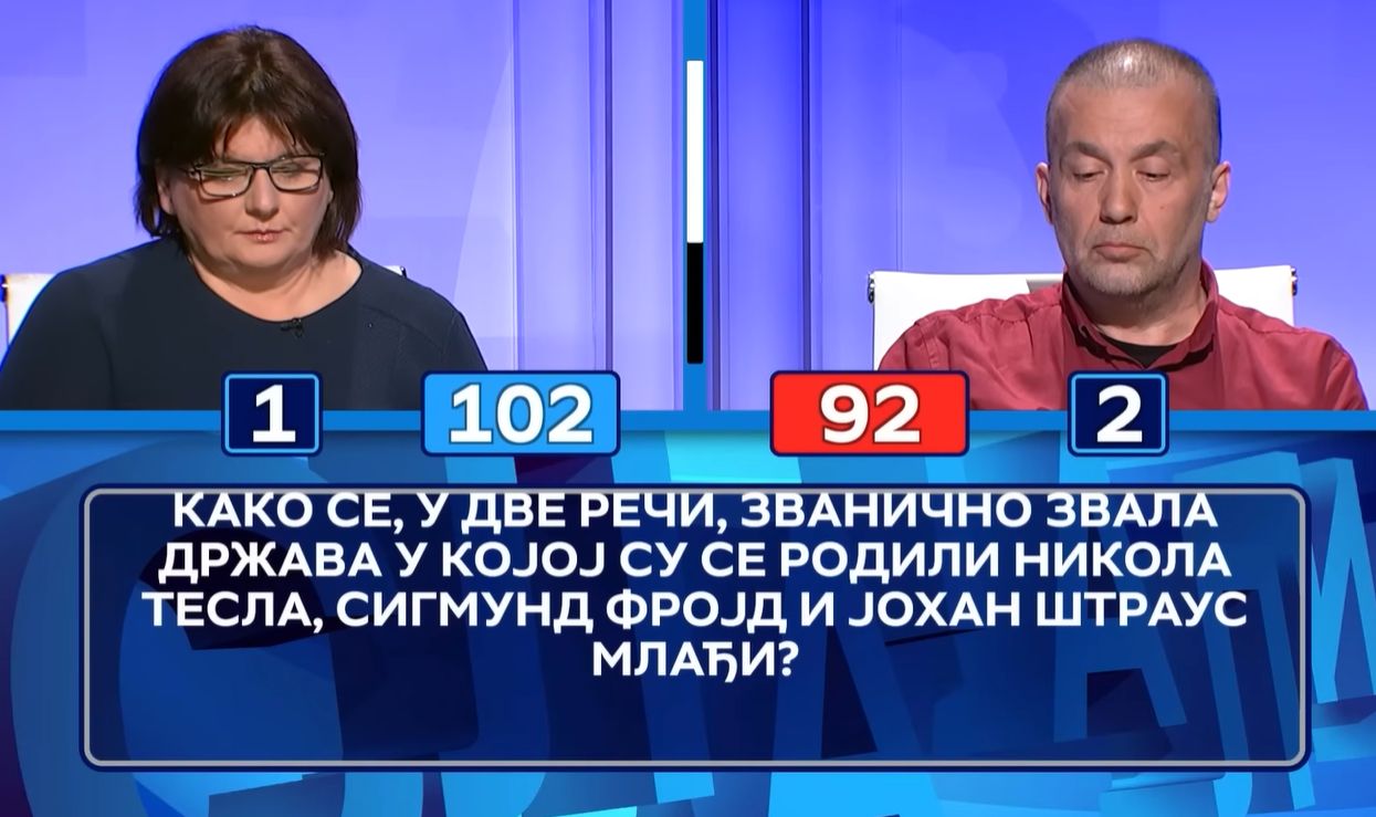 Mnogi su bili ubeđeni da znaju tačan odgovor u kvizu "TV Slagalica", ali...: I takmičari su pogrešili