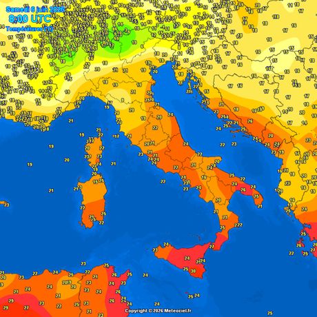Trenutne temperature vazduha