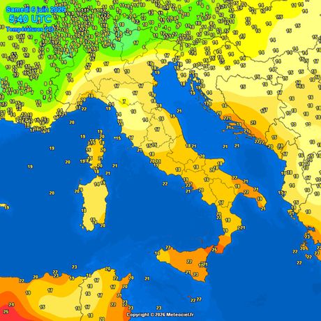 Trenutne temperature vazduha