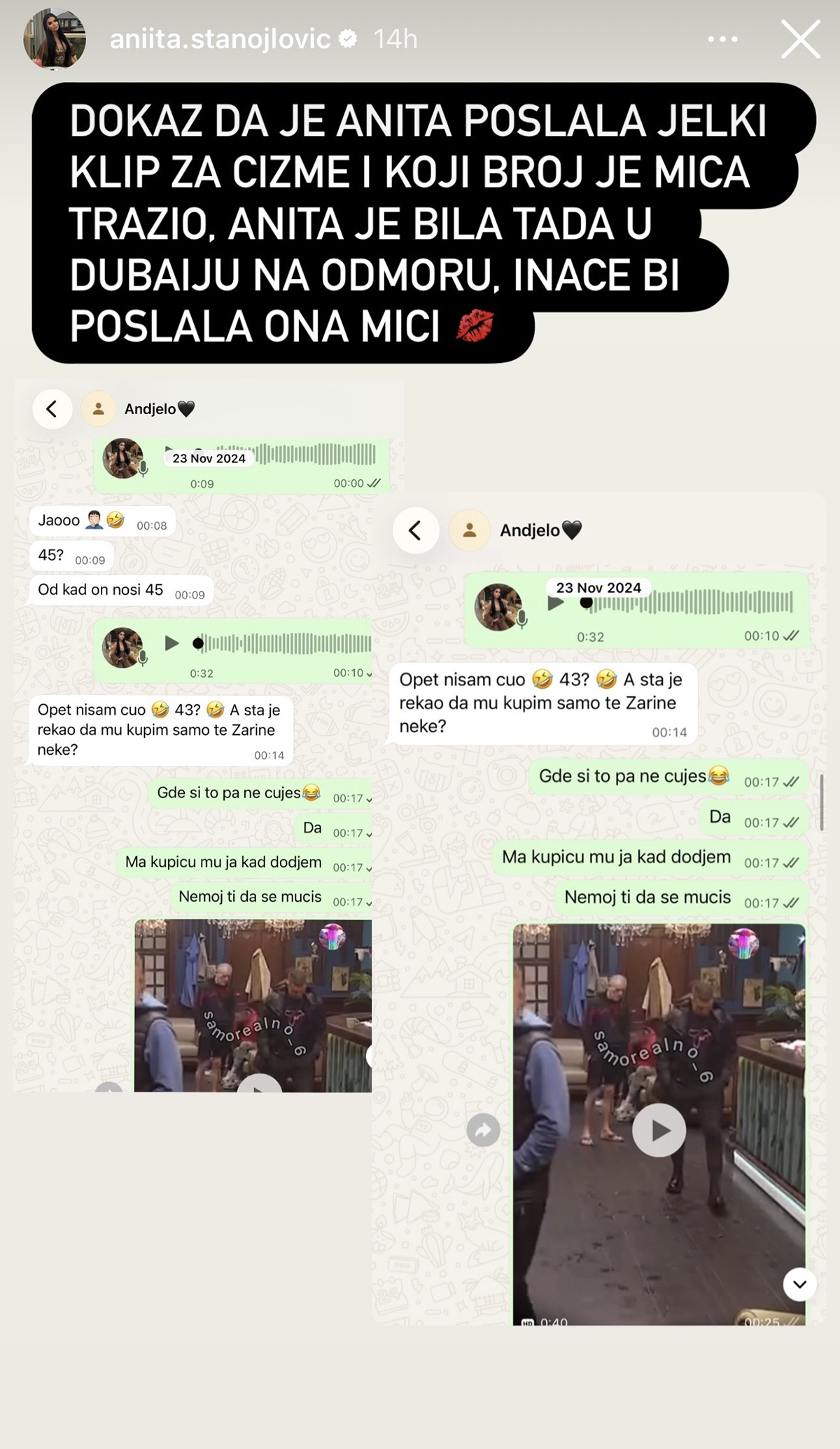 Objavljena prepiska Anite i Anđela dok su bili u ljubavi: Nakon sinoćnjeg haosa sa Lepim Mićom ovo će šokirati