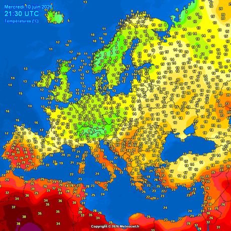 Trenutne temperature u Srbiji