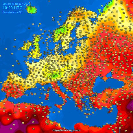 Trenutne temperature vazduha