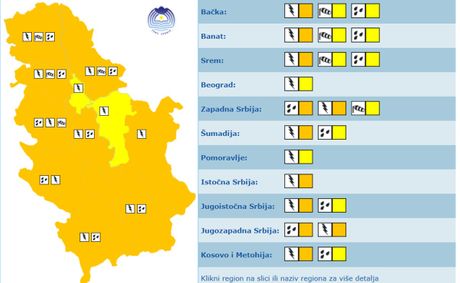 Upozorenje za četvrtak, 11. jun