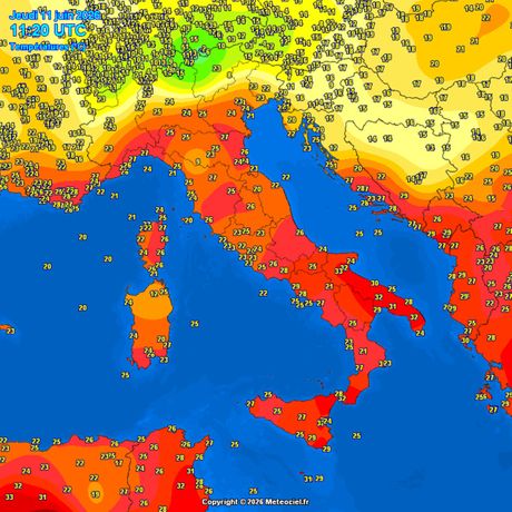 Trenutne temperature vazduha