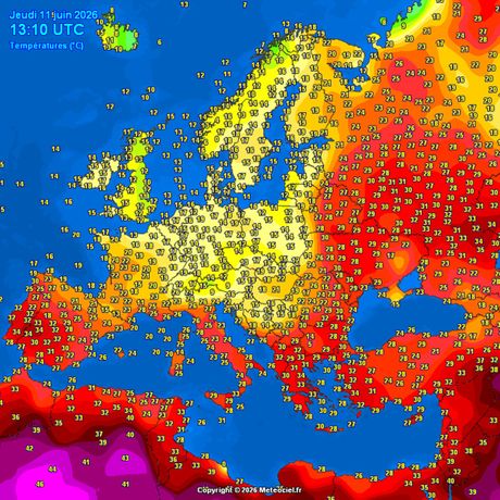 Trenutne temperature vazduha