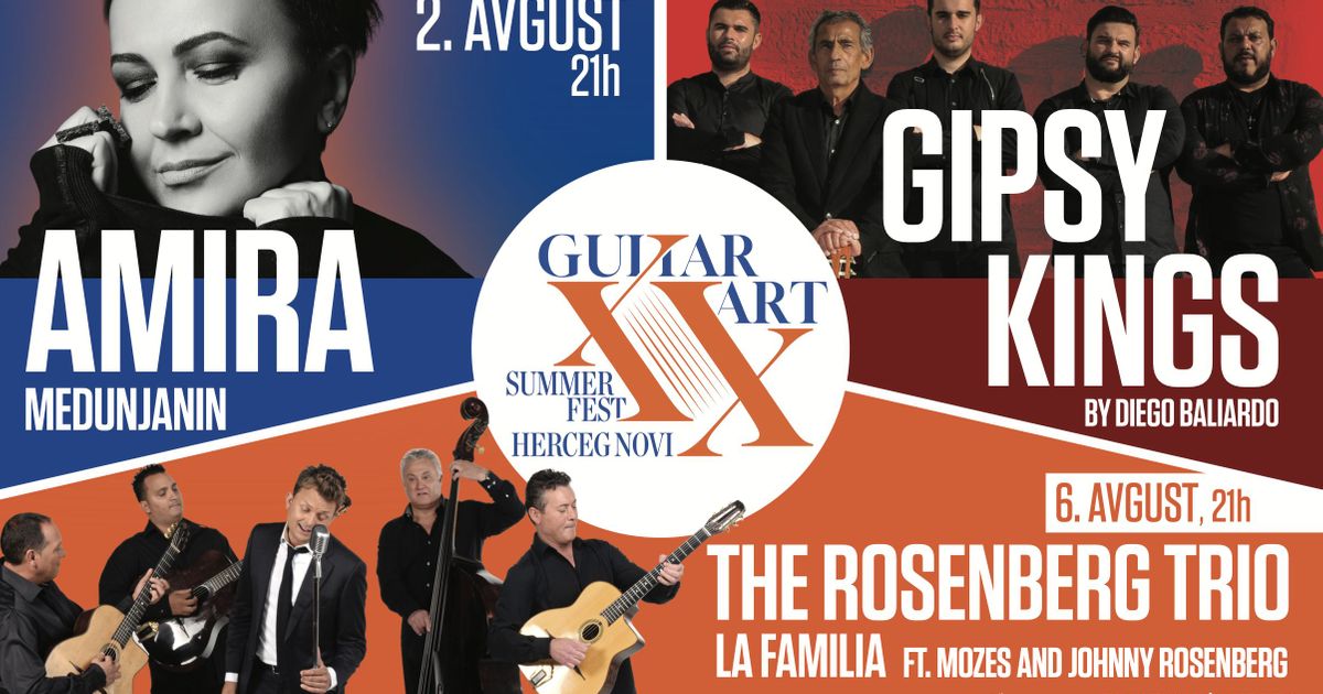 Gipsy Kings, Amira Medunjanin i Rosenberg Trio na 