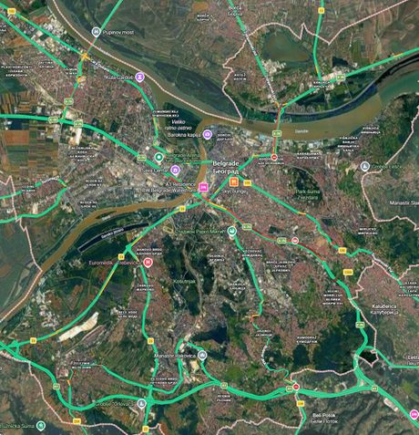 Saobraćajna mapa, jutro 11. jun
