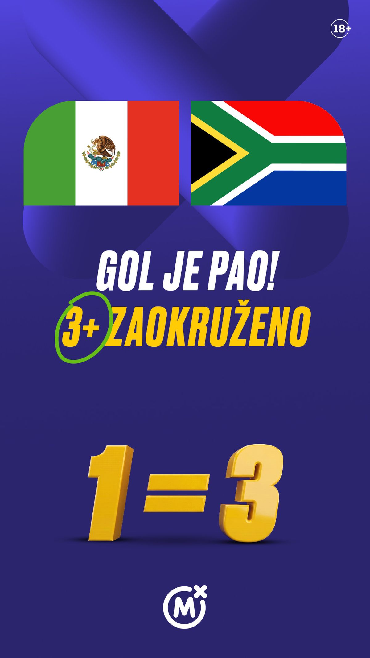 Meksiko - Južna Afrika 2:0, ali hiljade igrača je naplatilo 3+ na tiketu!
