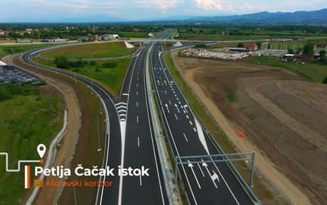 Adrani, Moravski koridor, Auto put Čačak - Kraljevo, Čačak, Preljina