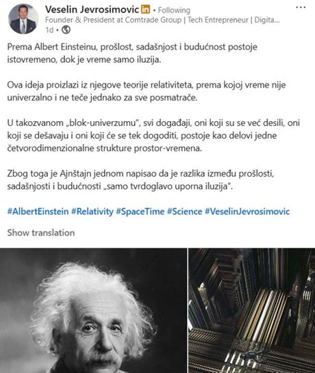 Biznismen Anštajn Jevrosimović