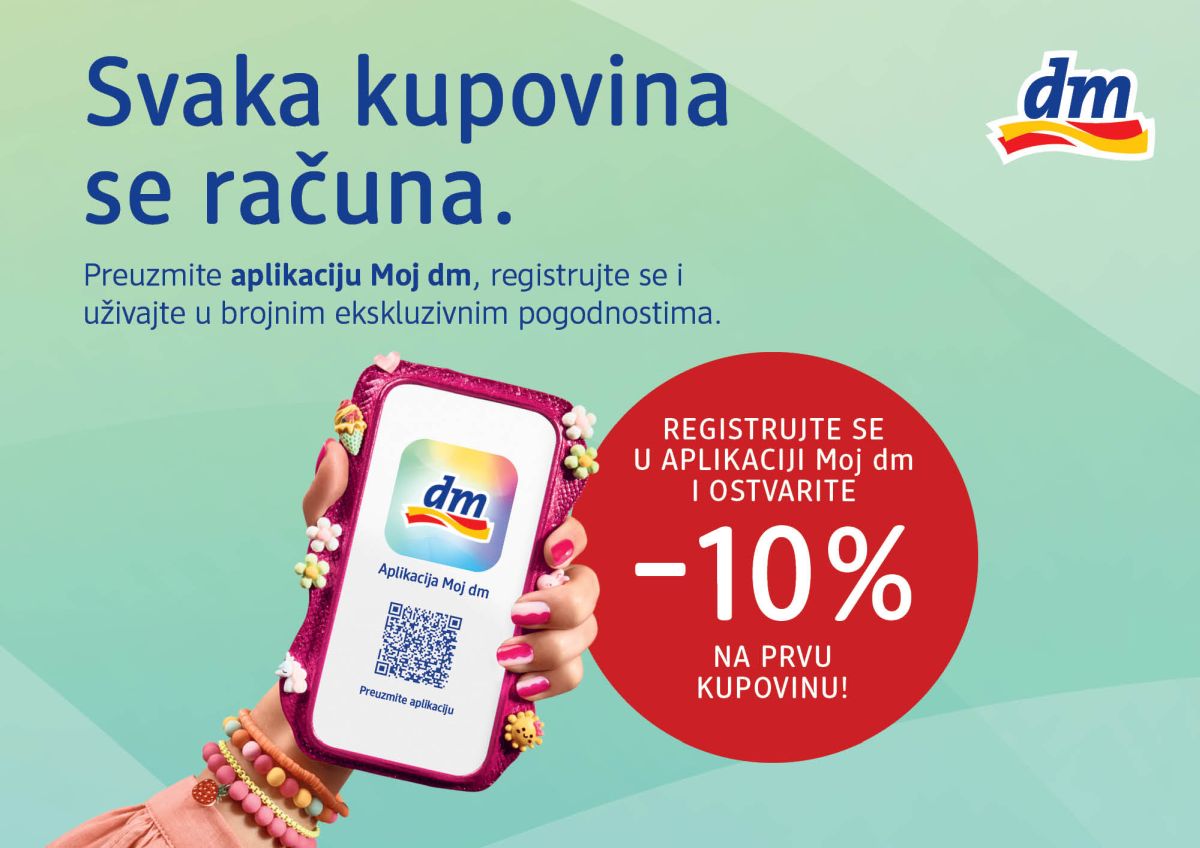 Svaka kupovina se računa: Otkrijte pogodnosti koje donosi aplikacija Moj dm